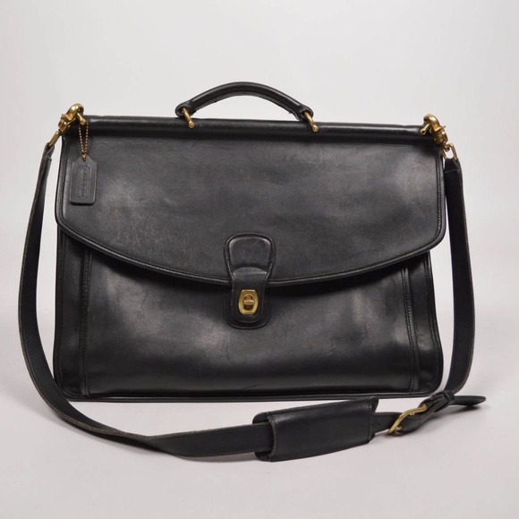 COACH Vintage 90s Gilmore Girls Computer Bag Crossbody Satchel Bag - Picture 2 of 9